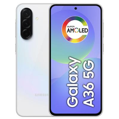 Celular Samsung Galaxy A36 5G 128GB, 6GB RAM, Câmera 50MP, IP67, Super AMOLED 6.7", Recursos AI Branco