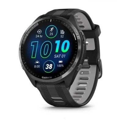 Relógio Garmin Forerunner 965 Preto AS com Monitor Cardíaco de Pulso e GPS 47mm