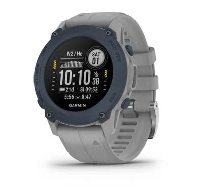 Monitor Cardíaco de Pulso com GPS Garmin Descent G1  Cinza Claro