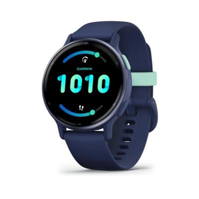Smartwatch Relógio Garmin Vivoactive 5 Azul Marinho com Monitor Cardíaco de Pulso com GPS 42mm