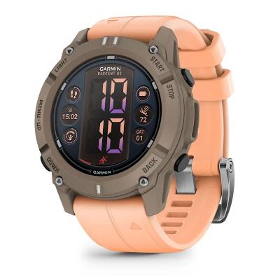 Relógio Monitor Cardíaco de Pulso com GPS Garmin Descent G2 Rosa 45mm