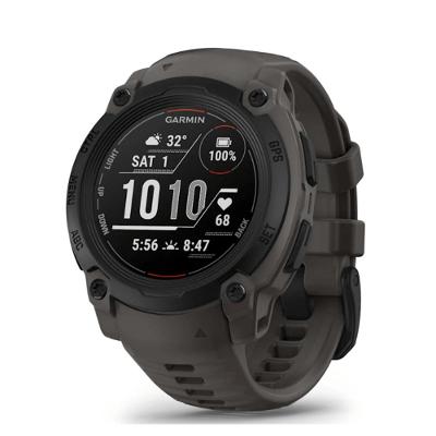 Smartwatch Relógio Garmin Instinct E com Monitor Cardíaco de Pulso e GPS 40 mm Preto com pulseira de silicone Grafite