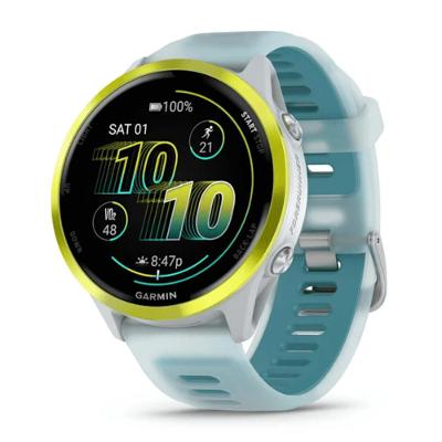 Smartwatch Relógio Garmin Forerunner 570 com Monitor Cardíaco de Pulso e GPS Amarelo 47mm