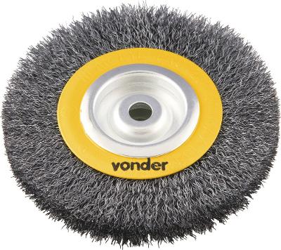 Escova Circular Ondulada 6x3/4 Furo 1/2 Polido Vonder