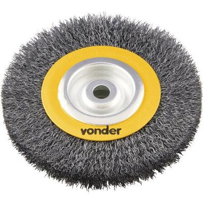 Escova Circular Ondulada 6x3/4 Furo 5/8 Polido Vonder