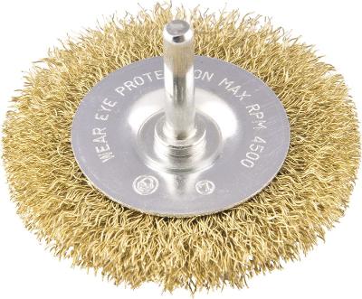 Escova circular ondulado 3x3/8" haste 1/4" 4500rpm Vonder