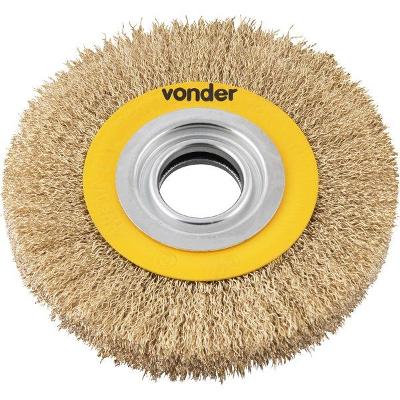 Escova Circular Ondulada 6x1 Furo 1.1/4 Polido Vonder