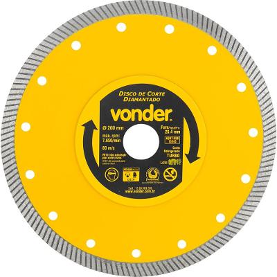 Disco Diamantado 200Mm Turbo Vonder