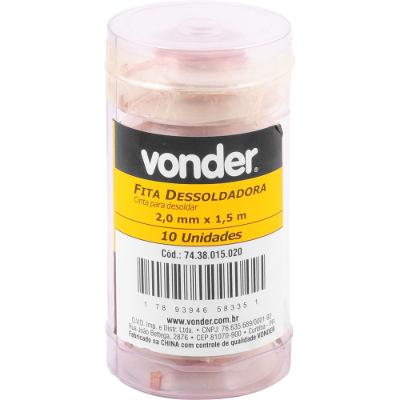 Fita/Malha Dessoldadora 2mm x 1,5m Vonder