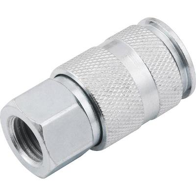 Engate rápido fêmea 1/4" aço carbono zincado esfera - Vonder