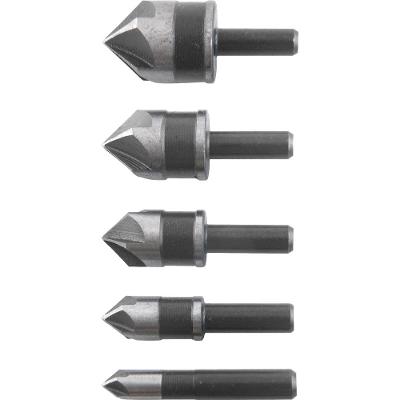 Jogo Escariadores Aço Rápido 1/4'' à 3/4'' c/ 5 peças Vonder