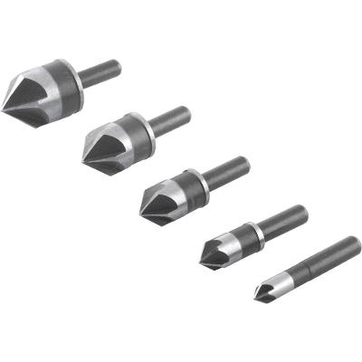 Jogo Escariadores Aço Rápido 1/4'' à 3/4'' c/ 5 peças Vonder