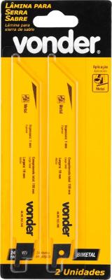 Lâminas Para Serra Sabre Metal 24D Vonder
