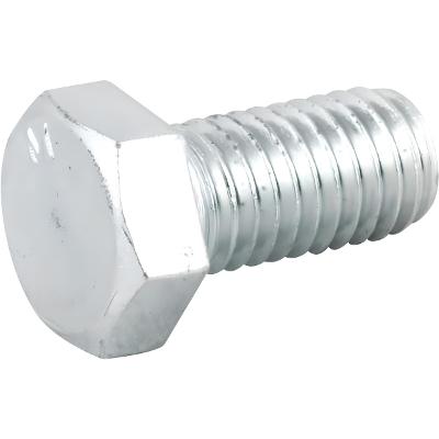 Parafuso Sextavado Zincado 1/2" x 1" Rosca Total Grossa UNC 100 Peças Aço G2 Vonder Caixa Cento