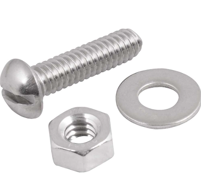 Parafuso Máquina Inox 1/4X1" Cabeça Redonda 4 peças Vonder