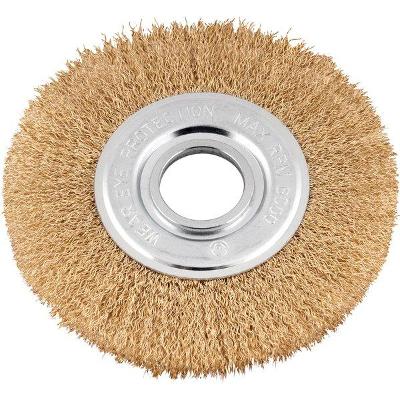 Escova circular ondulada 6"x1/2" furo 1.1/4" 6000rpm Vonder