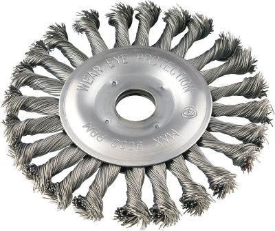Escova Circular Torcida 6x1/2  Furo 7/8  Aço Carbono Polido