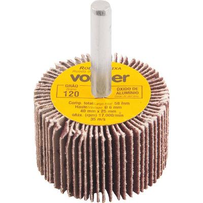 Roda de Lixa 40x25mm com Haste G120 Vonder