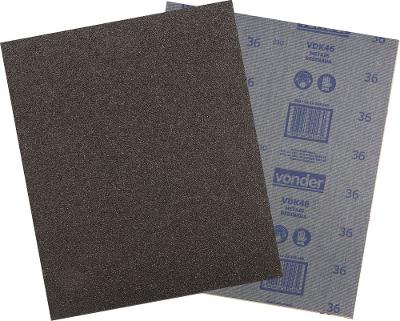 Lixa folha ferro g60 225x275mm vdk-46 com 50 peças Vonder