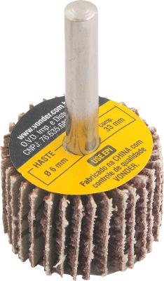 Roda lixa minikontour 50x20mm g36 haste 6mm - Vonder
