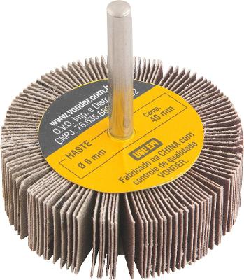 Roda de Lixa 60mmX20mm c/ Haste G220 Vonder