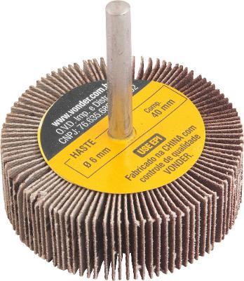Roda de Lixa 60mmX20mm c/ Haste G120 Vonder