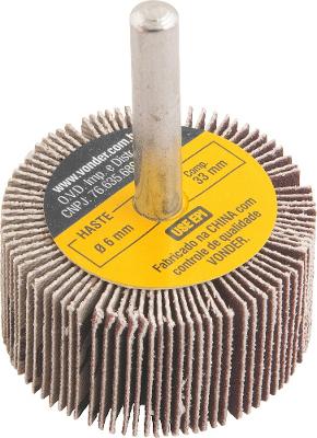 Roda de Lixa 40mmX20mm c/ Haste G220 Vonder