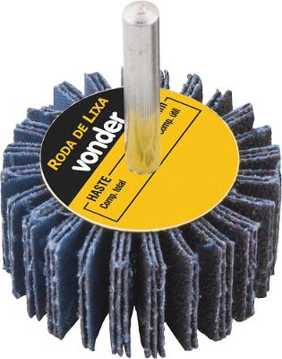 Roda de Lixa 60mmX20mm c/ Haste G100 Vonder