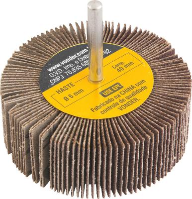 Roda de Lixa 80mmX30mm c/ Haste G80 Vonder