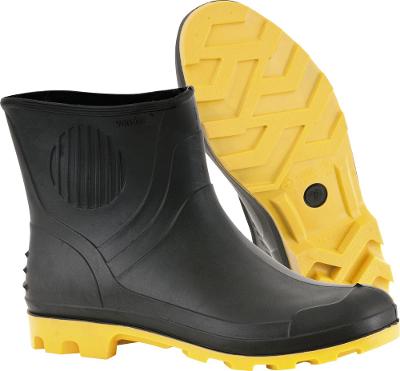 Bota pvc 37/38 cano 3/4" c/ forro preto/amarelo ca3151