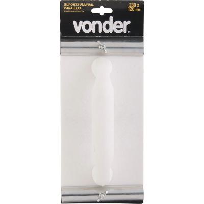 Suporte manual p/ lixa 230mmx120mm fibra sintética Vonder
