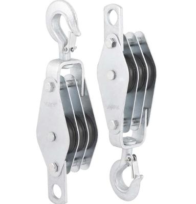 Moitão cadernal 970kg 3 roldanas 60x12,7mm c/ 2 peças Vonder