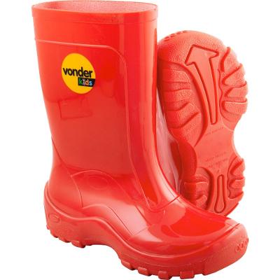 Bota Infantil Vermelha PVC com Forro Tam. 20/21 Vonder