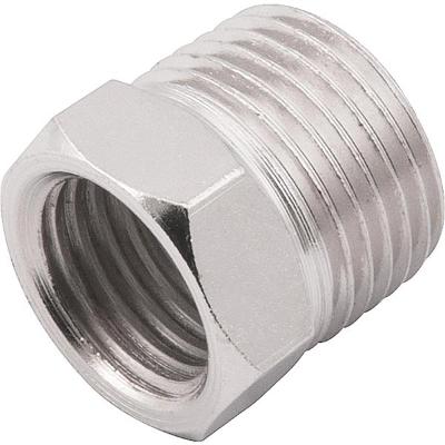 Adaptador 3/8x1/4" macho/npt aço zincado com 1 peça Vonder