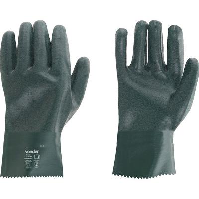 Luva Pvc Palma Áspera Forro 26cm Pav0026 05 Pares Vonder