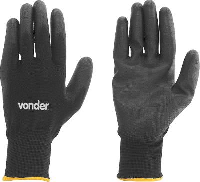Luva poliéster helanca xg preto palma pu ca30909 - Vonder