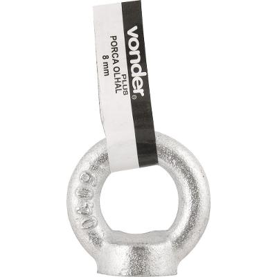 Porca Olhal M10 0,23t Industrial Galvanizado Vonder Plus