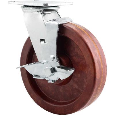 Rodizio Giratório com Freio 8'' Celeron Industrial Vonder