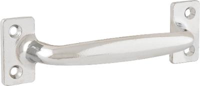 Puxador tipo alça 120mm metálico niquelado Vonder
