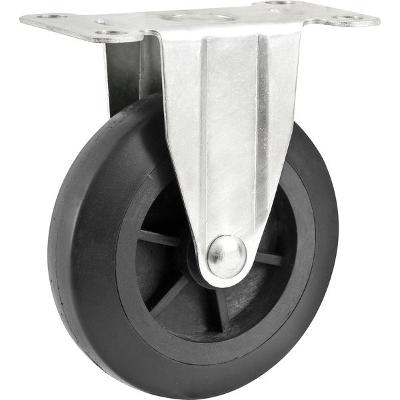 Rodizio fixo 4" para carrinho plastico 150kg - Nove54