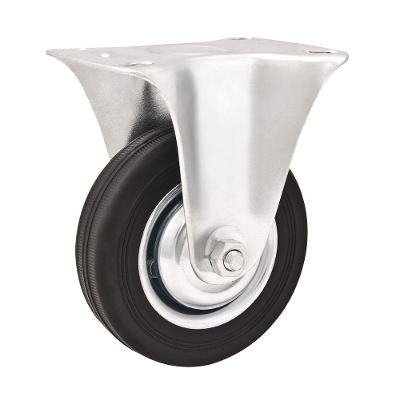 Rodizio fixo 6" leve 130kg núcleo chapa borr. preta Vonder