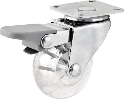 Rodízio Giratório Com Freio 2" Pu Transp Nove54