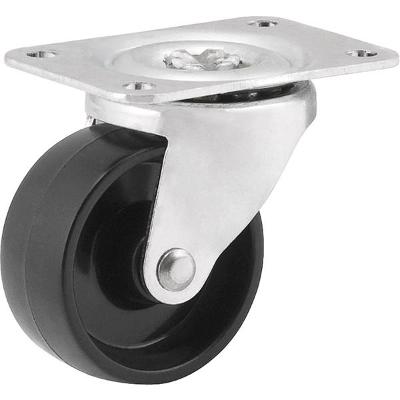 Rodizio giratório 40x18mm 50kg nylon preto Vonder