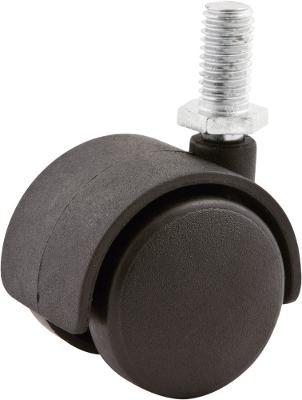 Rodizio Giratório Duplo 50mm 20kg Nylon Rosca 10x15mm Vonder