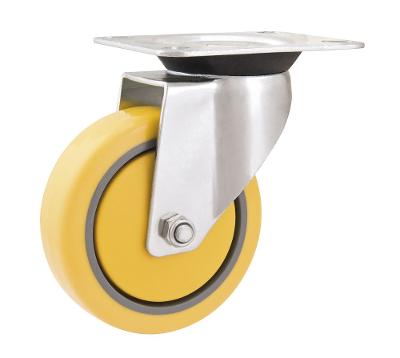 Rodizio Giratório 4 Média 100kg Pvc Poliuretano Rg80 Vonder