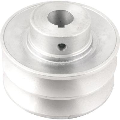 Polia Alumínio 2 Canais Perfil B 90mm com Furo 3/4" - Vonder