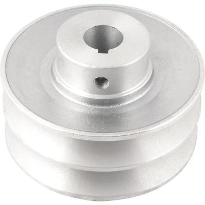 Polia Alumínio 2 Canais Perfil B 100mm com Furo 3/4" Vonder