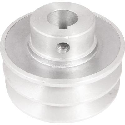 Polia Alumínio 2 Canais Perfil A 80mm Com Furo 19mm Vonder