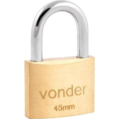 Cadeado latão 45mm haste normal Vonder