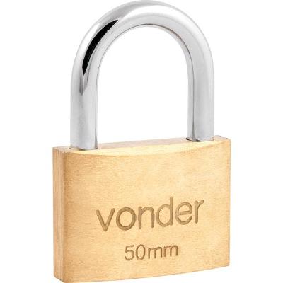 Cadeado latão 50mm haste normal Vonder